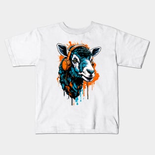 Sheep funny art lover Kids T-Shirt